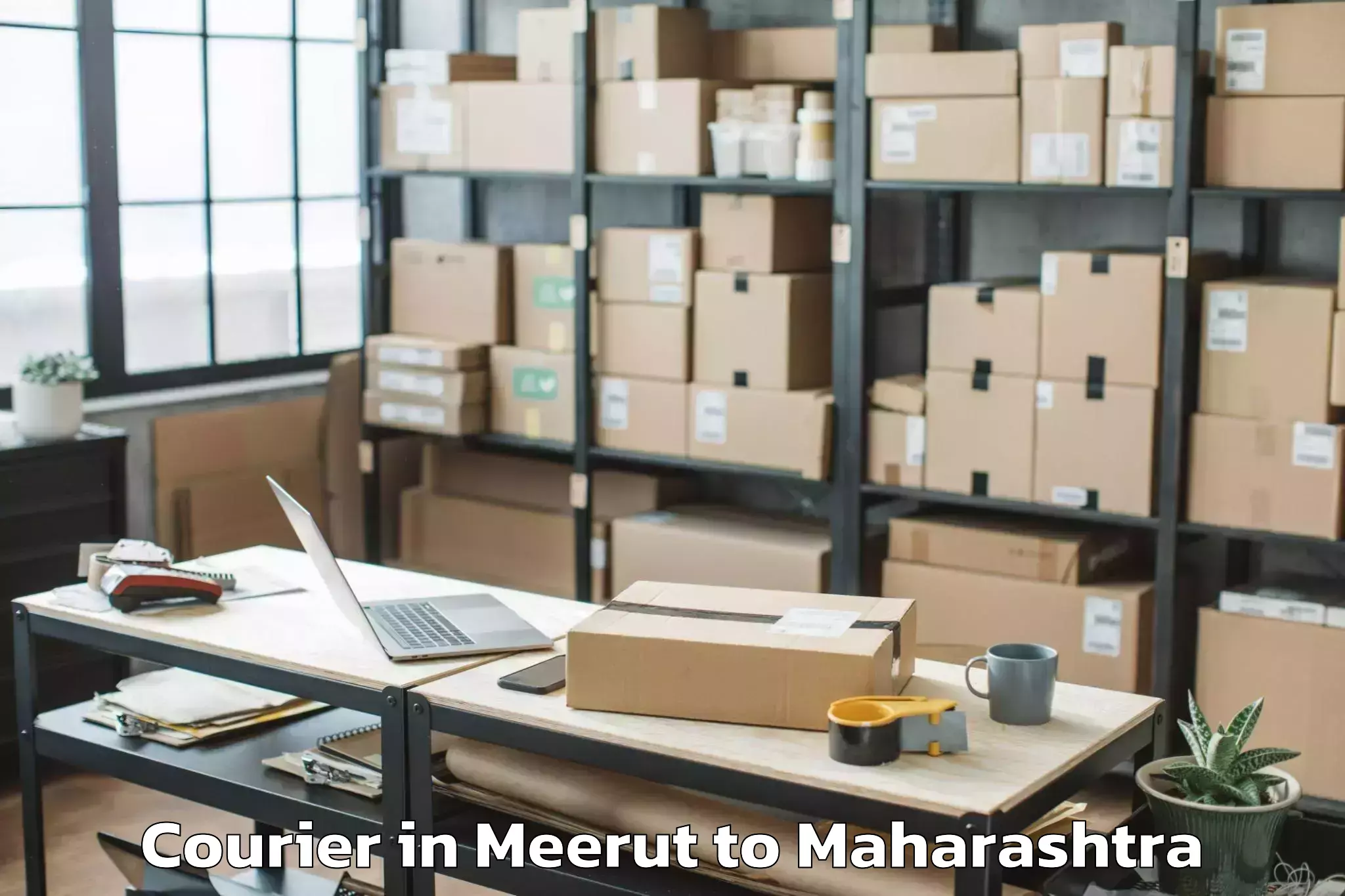 Get Meerut to Pusad Courier